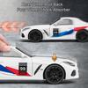 1:22 Z4 I8 Legierung Diecast Modell Sportwagen Spielzeug Türen geöffnet Türen geöffnet Sound Licht Rückzugsfahrzeuge Für Freunds Weihnachtsgeschenk