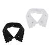 Women Rhinestone Faux Collar Detachable Necklace Shirt Accessories Lightweight Crystal Flower for Garment Decoration