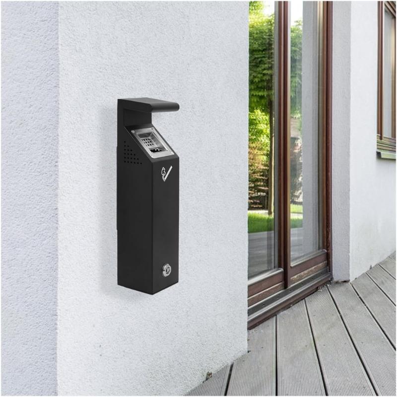 Heavy Duty Metal Garbage Bin For Outdoor Use Hanging Design Corrosions Resistant Easy Installation Commercial Space