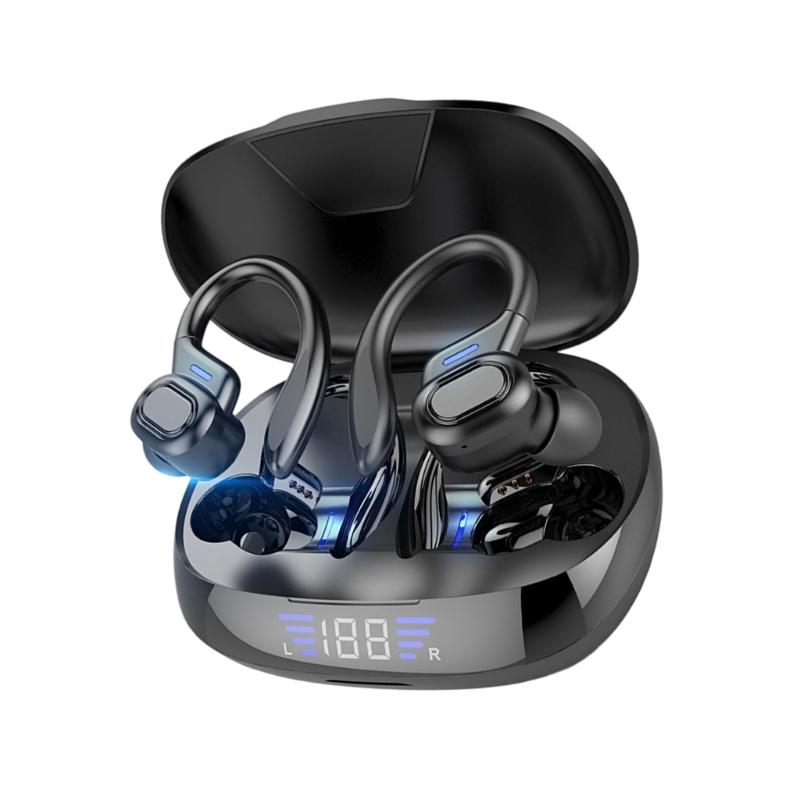 Wireless Earbuds, Sports Bluetooths Headphones, 40Hrs Playtimes Ear Buds with LED Power Display, Noise Cceling Headsets, Earphones for Workout/Running