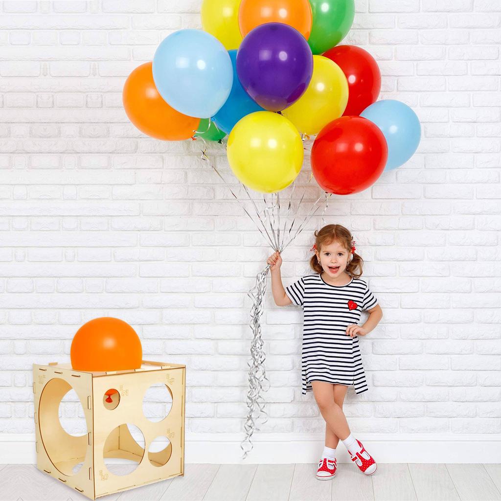 30cm Wood Balloon Sizer Cube Box Balloons Measuring box For Birthday Party Baloons Arch garland Wedding Decoration ballon tool