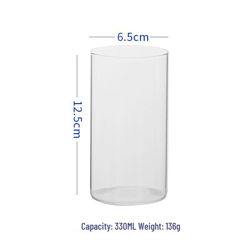 

Chaxun Simple High Borosilicate Transparent Glass Cup