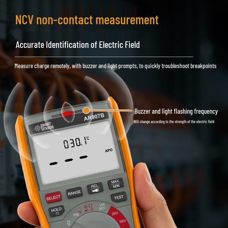 XIMA AR907B Digital Multimeter & Megohmmeter - Electrician's High-Precision Insulation Tester