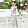 Haoyi Women's Elegant Printed New Chinese Style Qipao Dress