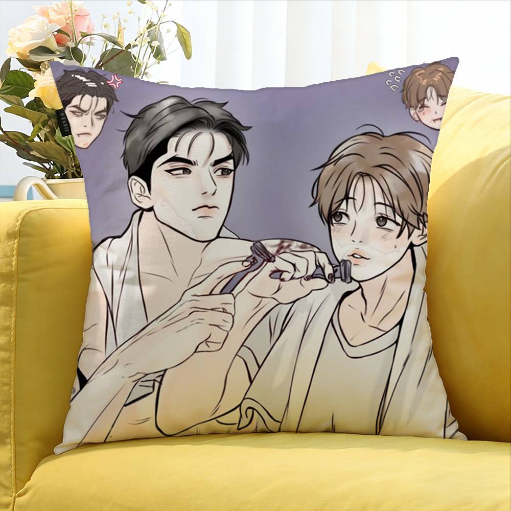 Bl Manhwa Jinx Joo Jaekyung Kim Dan Various Sizes Square Pillow Case For Car Home Bedchamber Decor