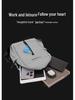 Trendy Men's Multifunctional Water-Repellent Crossbody Chest Bag and Backpack