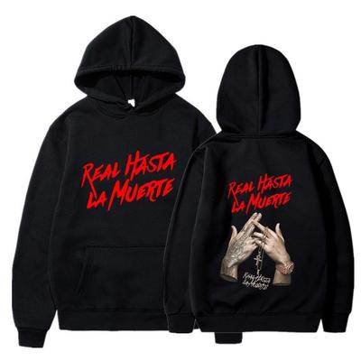 Anuel AA "Hasta La Muerte" Retro Hoodie - Unisex Freizeit-Sportbekleidung