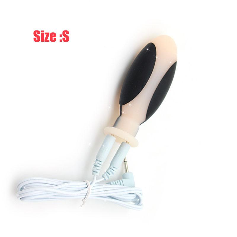 Electro Shock Anal Butt Plug Jump Eggs Clit Stimulator Dildo Vibrator E-stim Prostate Massager Expand Anus Vagina Device Sex Toy
