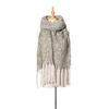 Autumn and winter circle sand thick tassel flower matching scarf shawl thick braid thickened Tonglu scarf