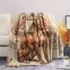 1 Peça Manta de Flanela com Estampa Tribal, Alta Qualidade, Confortável para Todas as Estações, Decoração de Casa, Calor e Conforto