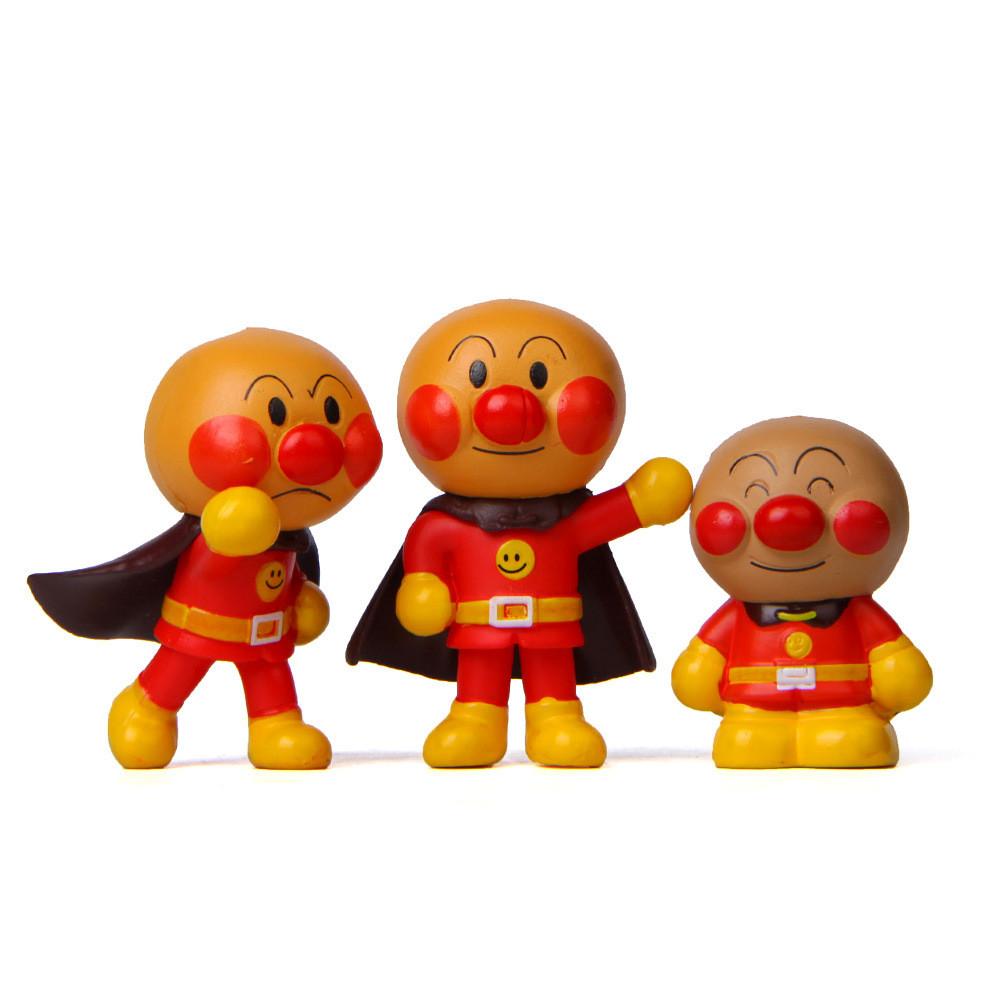 Anpanman Cute Cartoon Standing Posture Waving Mini Model For Kids And Collectors