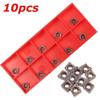 10pcs Carbide Inserts CCMT060204 CCMT0602 For Lathe Turning Tool Holder