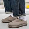Men’s Summer Sandals Slipper Clogs Backless Mules Khaki Casual Shoes for Students Over Sized