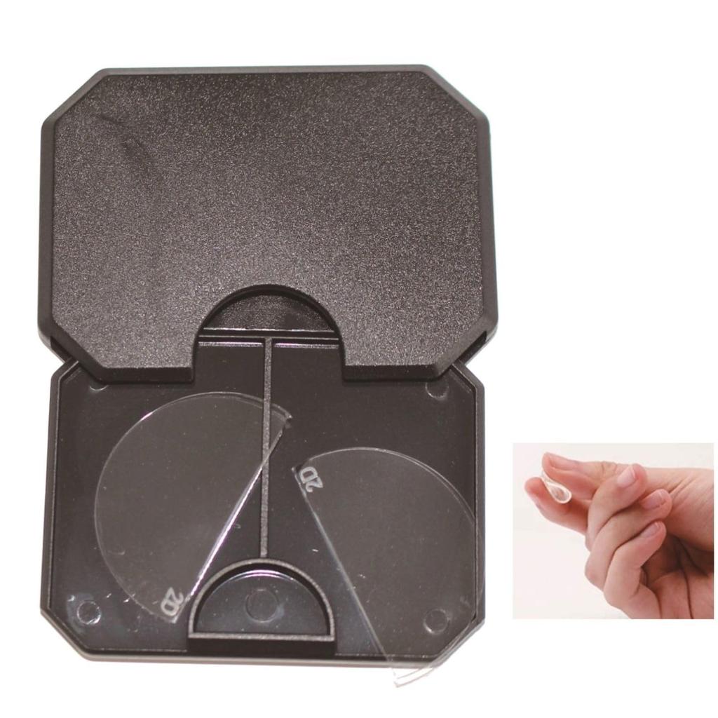 Convenient Adhesive Magnifying Glass That Sticks To the Lenses of Glasses and Sunglasses (haru-loupe-1.3x (+1.00))