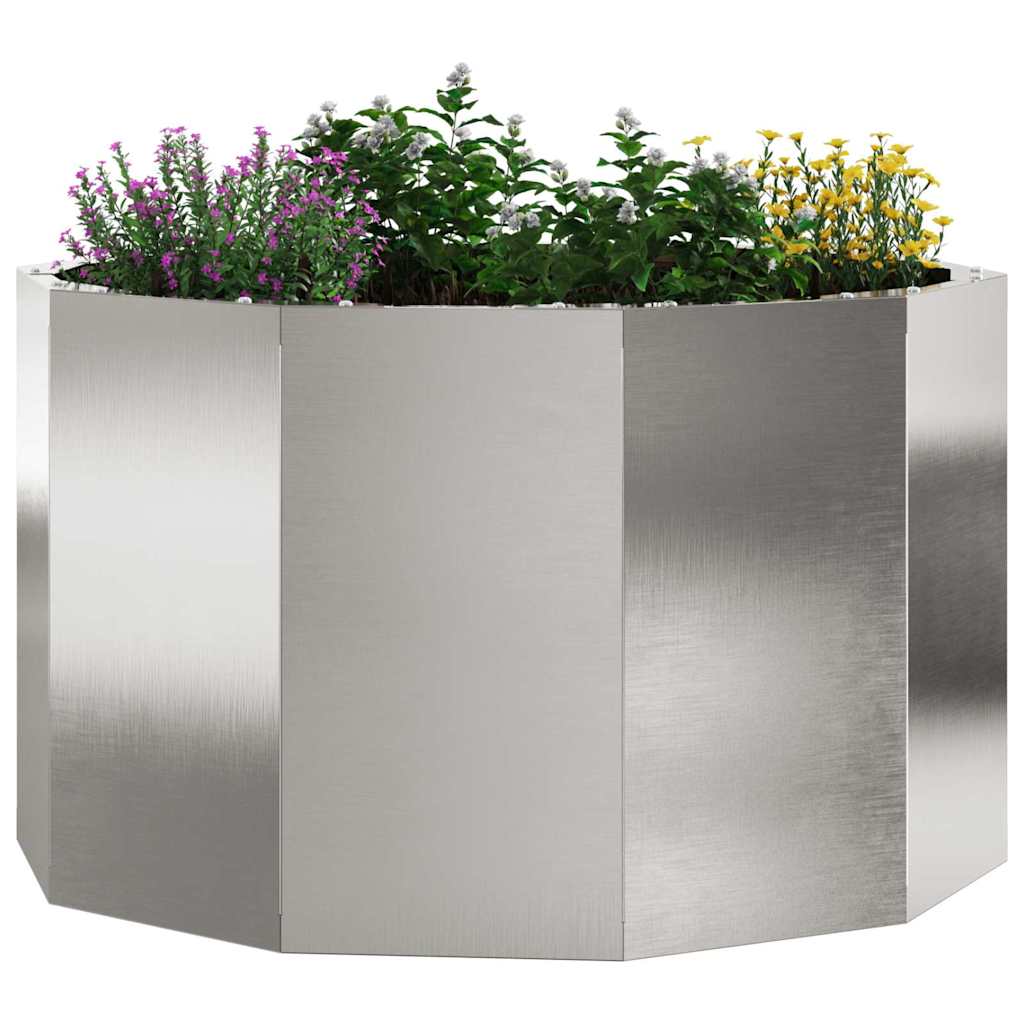 Plant Pot Silver 60 X 60 X 35 Cm Stainless Steel