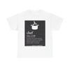 Men's and Women's T-shirts Chef Definition Graphic