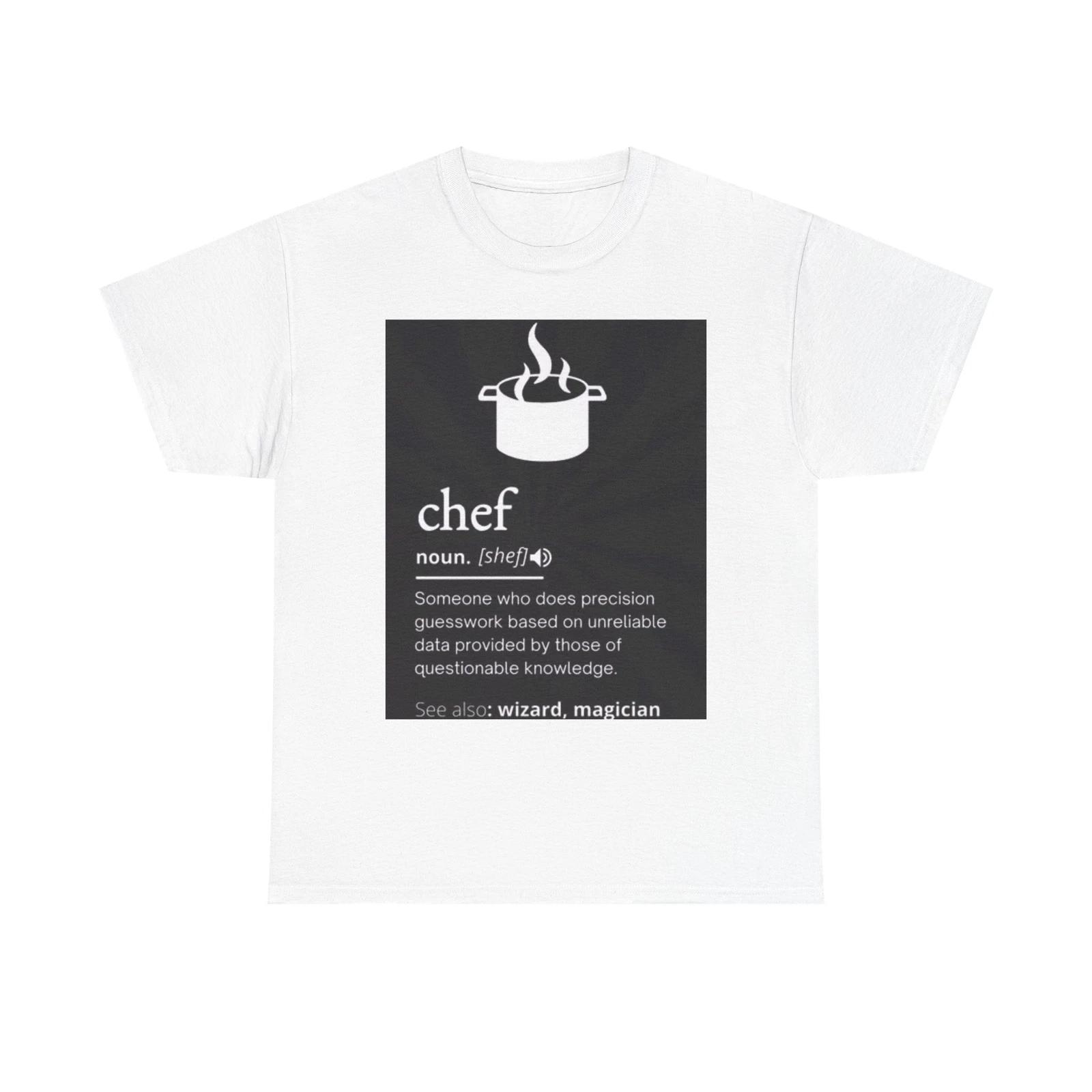 Men s and Women s T-shirts Chef Definition Graphic XXL