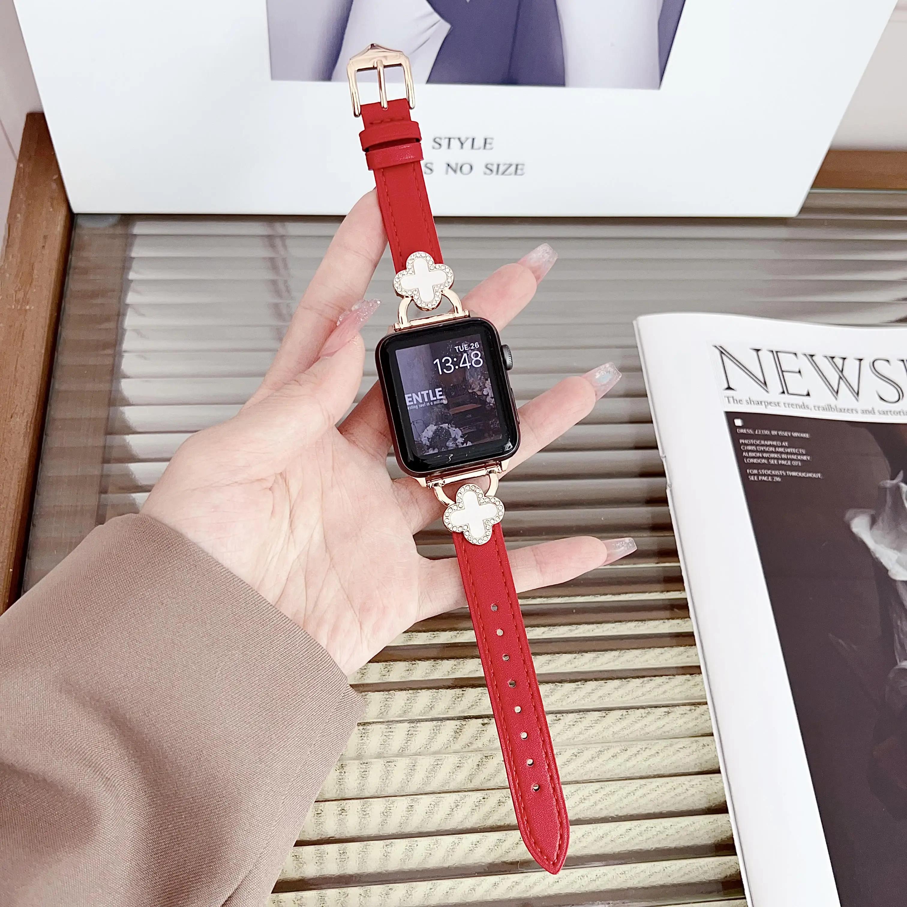 

Ремешок для Apple Watch с металлической пряжкой из кожи 42/44/45/49 мм, 38/40/41 мм для всех серий Apple Watch 42&44&45&49mm