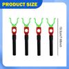 4 Stück Eisangeln Bohrzelt Heringe Outdoor Multifunktional Bequemer Griff Rutenhalter Camping