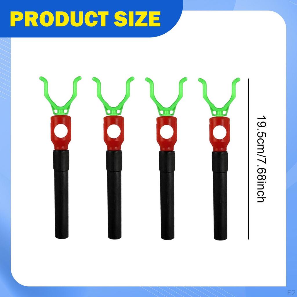 4 Stück Eisangeln Bohrzelt Heringe Outdoor Multifunktional Bequemer Griff Rutenhalter Camping