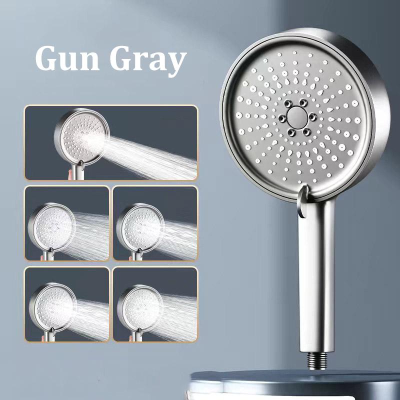 Pressurized Large Panel Shower Head 5 Modes Large Water Flow Multifunctional Bathroom Shower Head Set