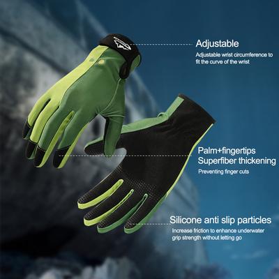 Tauch- und Schnorchelhandschuhe, tragbare Paddel- und Surfhandschuhe, leicht, elastisch, kratzfest, bequem, Wassersportausrüstung