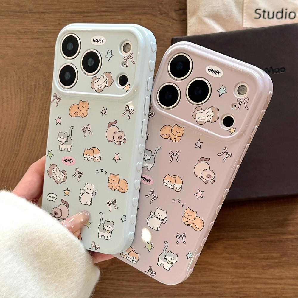 Roztomilý kočičí planetární kryt na telefon pro Apple iPhone 17 Pro Max a iPhone 16 a další modely telefonů