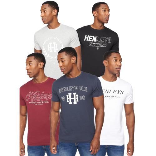 Henleys Varick T-shirt för män (Paket om 5)