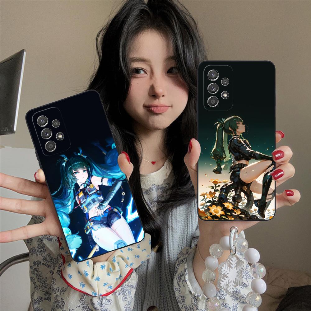 Zenless Zone Zero QingYi Phone Case for Samsung Galaxy M55 54 42 35 34 33 32 23 22 15 14 13 12 F55 5G Colorful Cover Cellphones