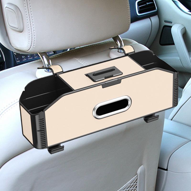 Headrest Cup Holder For Back Seat Multifunctional Truck Organizer Portable Seat Back Storage Box Car Organizer With Hook And