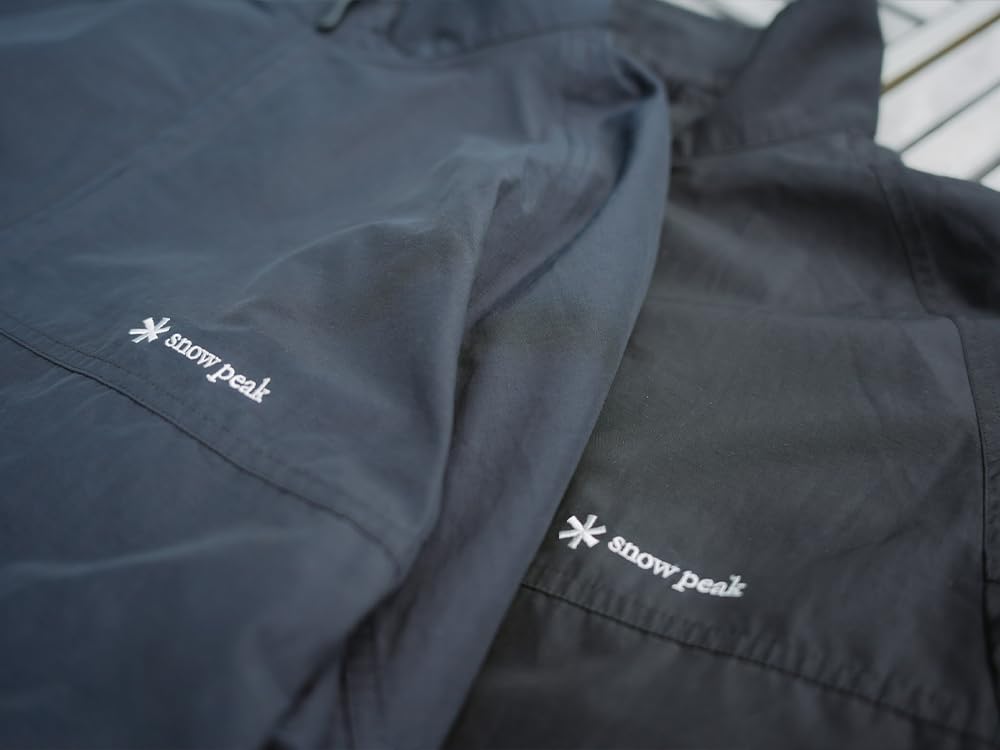 Snow Peak Leichte Mountain Cloth Stehkragenjacke Oberteil Größe M EC-JK-25SU001, Jacke, Herren/Damen, Anthrazit,