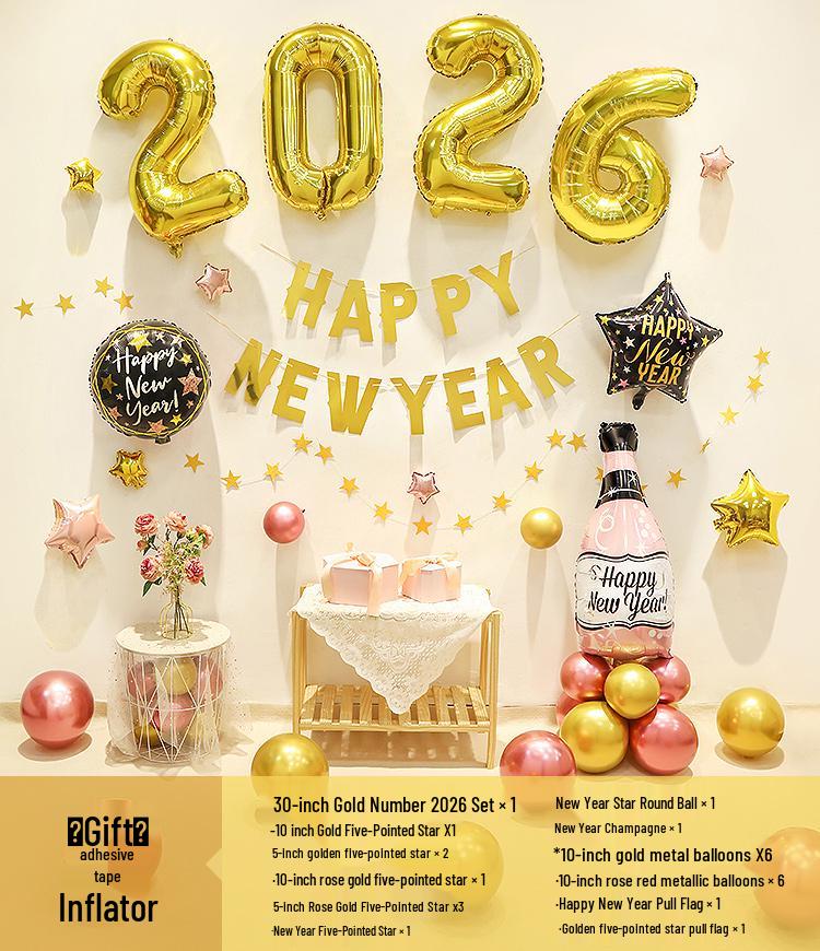 2026 New Year Celebration Balloons - Year of the Horse Spring Festival Atmosphere, Ideal for Company Events and Background Decorations