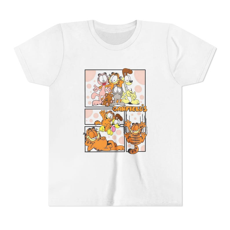 Garfield Comic Panel Youth Tee | Garfield, Odie, Nermal Cartoon Shirt 110