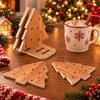 4pcs Non-Slip Coffee Tea Milk Cup Mat Natural Heat Insulated Pad  Party Gifts