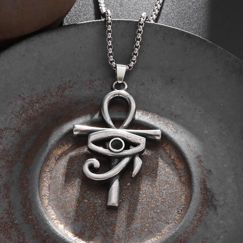 Collana Ciondolo Occhio di Horus Occhio del Diavolo Ankh
