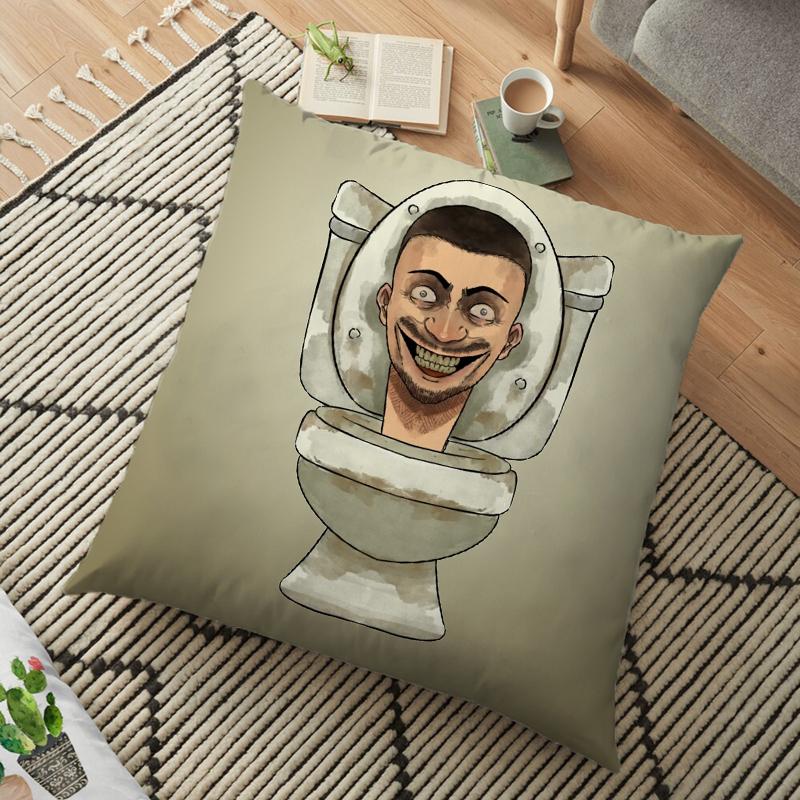 

Skibidi чехол для туалетной подушки, спикермен, камера, человек, видеокамера, декоративная наволочка с рисунком для дивана, дома, детской комнаты, наволочка 2