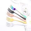 2Pcs Mirror Gold Cutlery Set Service Spoon Fork Dinnerware Cutlery Set Stainless Steel Kitchen Buffet Dinner Restaura Tableware