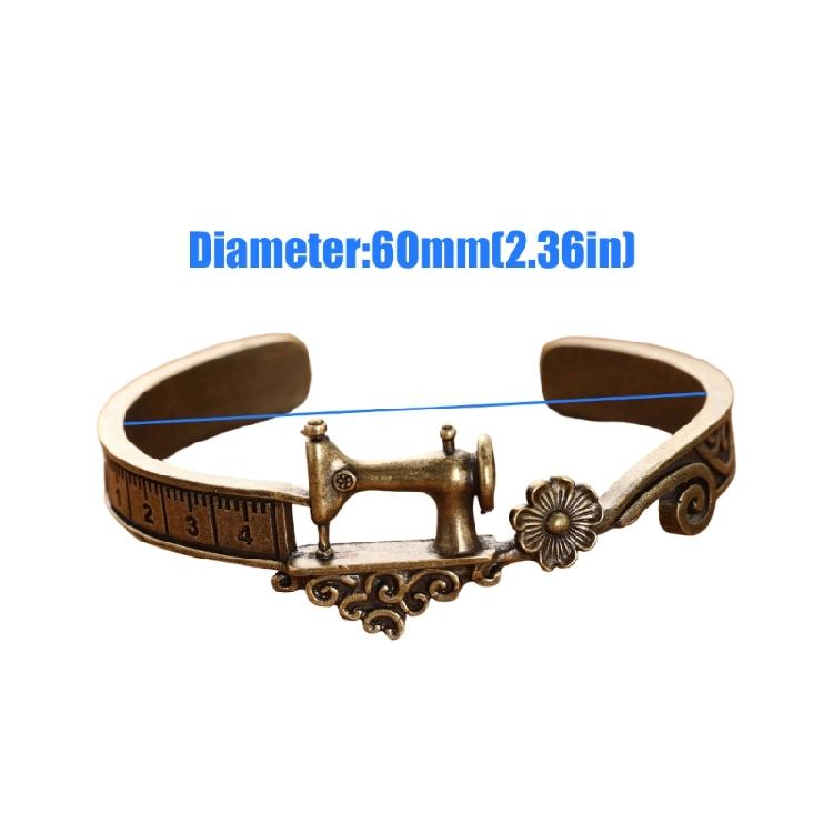 Creative Sewing Machine Shape Alloy Bracelets Sewing Machine Shape Bangle Unisex Handcrafted Festival Wear Accessory