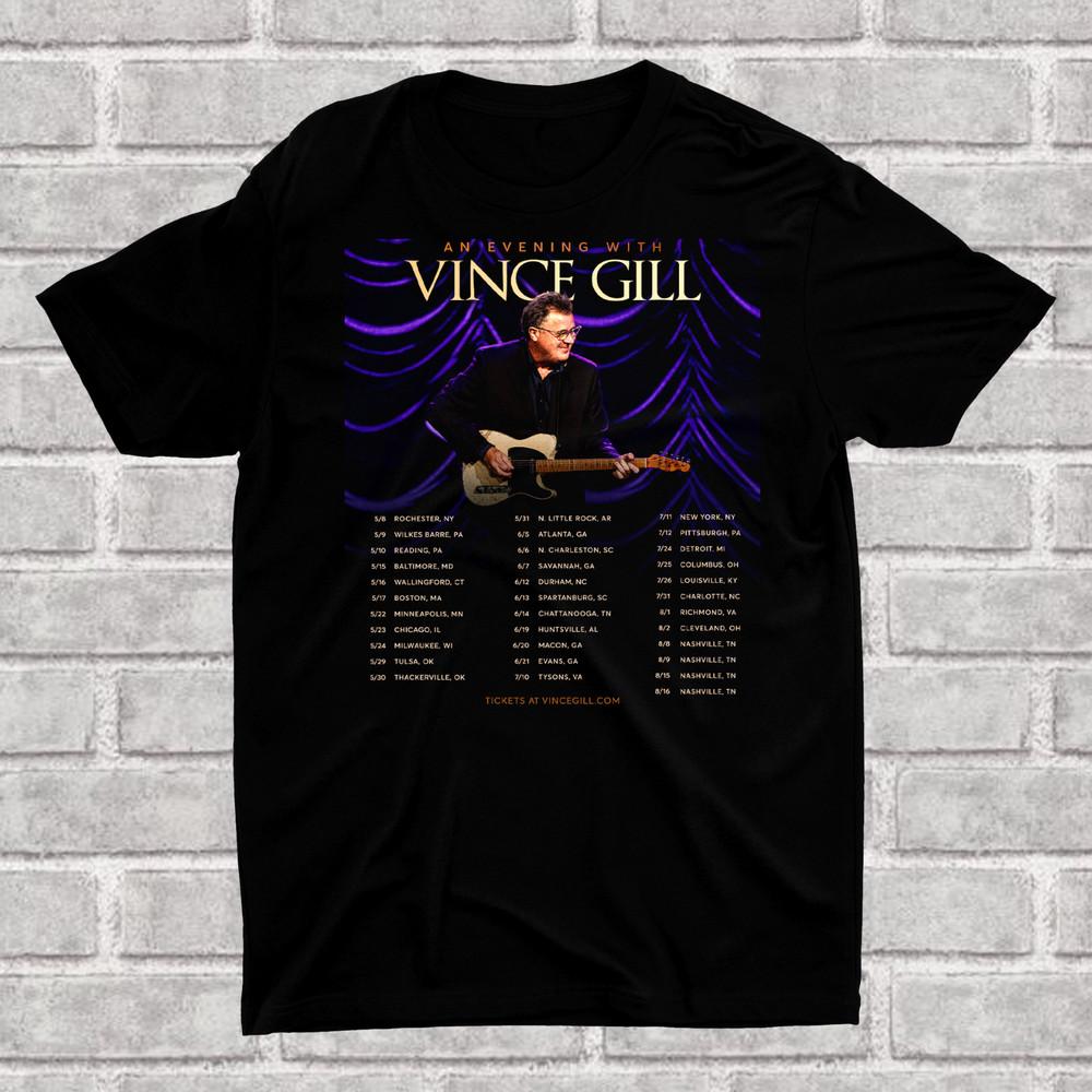 Vince Gill Singer 2025 Summer Tour  Black All Size S to 5Xl OM2052 Unisex T-Shirt XL