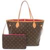 Gebrauchte AUTHENTISCHE M41178 Monogram Neverfull MM mit Pochette Tasche Pivoine