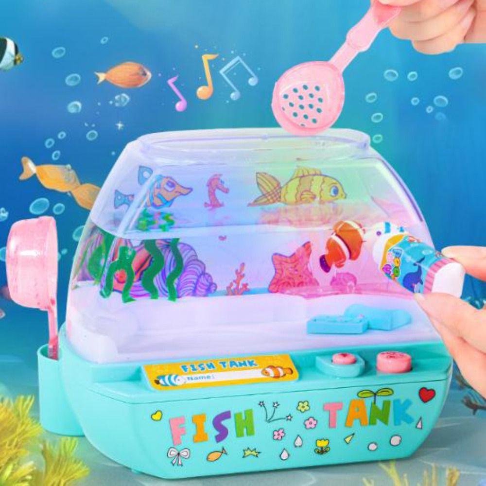 Creative Artificial Aquarium Toy Lovely Music Interactive Aquarium Toys Grow Aquatic Pets