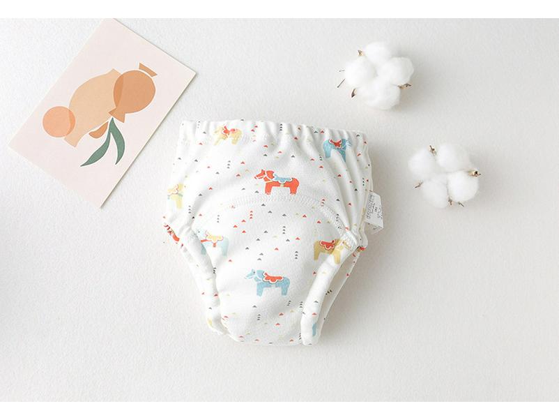 Infant Cotton Training Pants - Breathable, Waterproof Diaper Pocket for Boys & Girls
