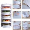 Food Insulation Covers 3/4/5 Layer Transparent Stackable Dustproof Leftovers Food Storage Container Kitchen Organization