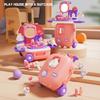 Kids Role Play Suitcase 3-in-1 Pretend Play Set with Mini Kitchen Doctor