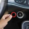 For Ram 3500/2500/1500 11-2024 Red Carbon Keyless Engine Start Button Ring Trim