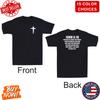 John 3:16 Jesus Christian Cross Christian Faith Front & Back Print Men's T-Shirt Unisex T-Shirt