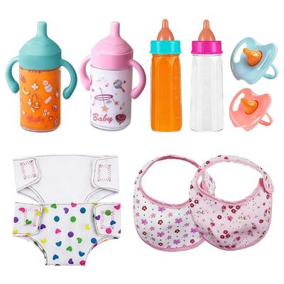 Magic Disappearing Baby Bottle Toy Set,Doll Feeding Set Pacifiers and Diapers For Reborn Baby Doll Multiple Baby Doll Accessorie