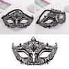Creative Retro Half Face Mask Rhinestone Masquerade Mask Elegant Metal Eye Mask  Masquerade Jewelry