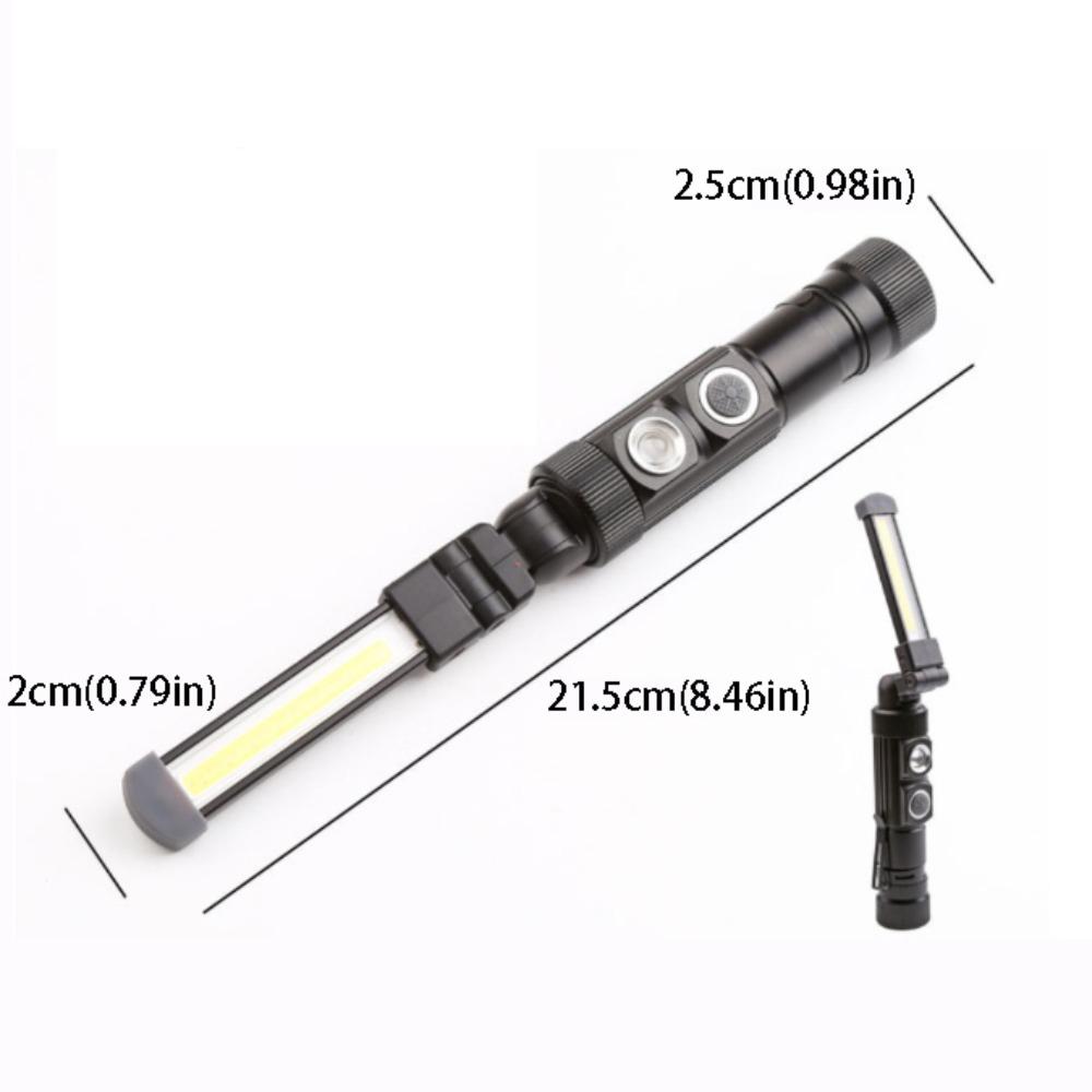 Portable Folding USB Charging COB Emergency Lamp USB Charging COB Technology Magnetic Tail Light 360° Magnetic Point