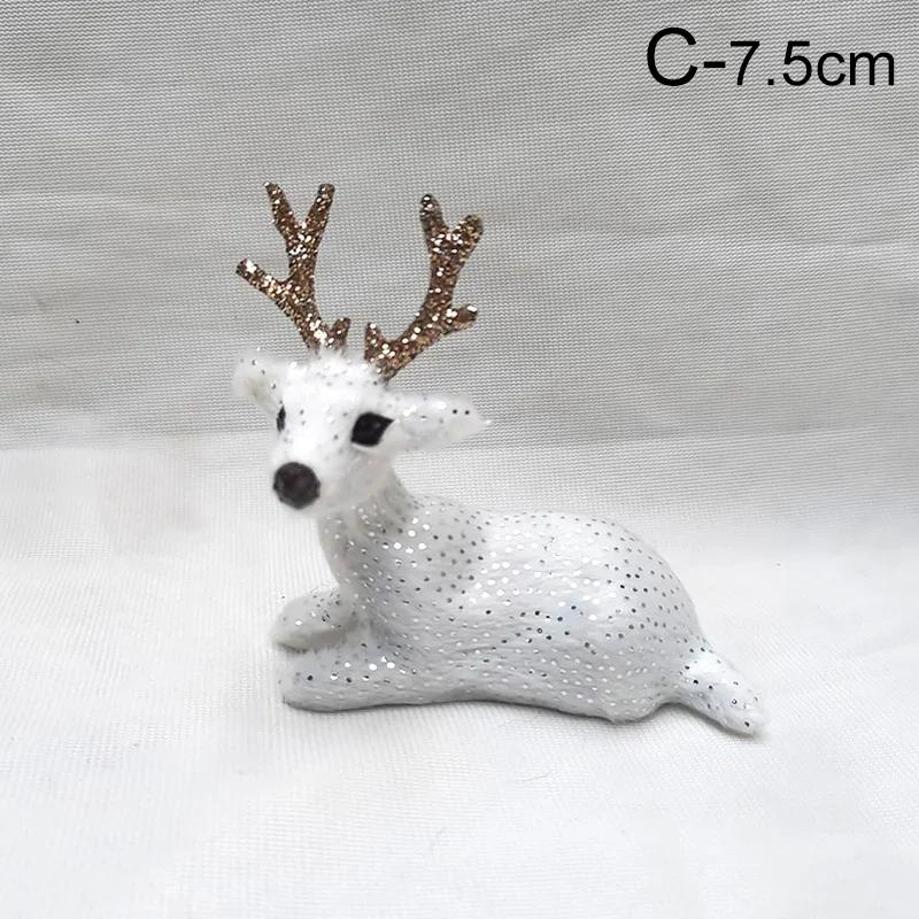 1 Pcs Simulated Animal Spotted Deer Christmas Reindeer Gift Decorations Plush Toys Ornaments